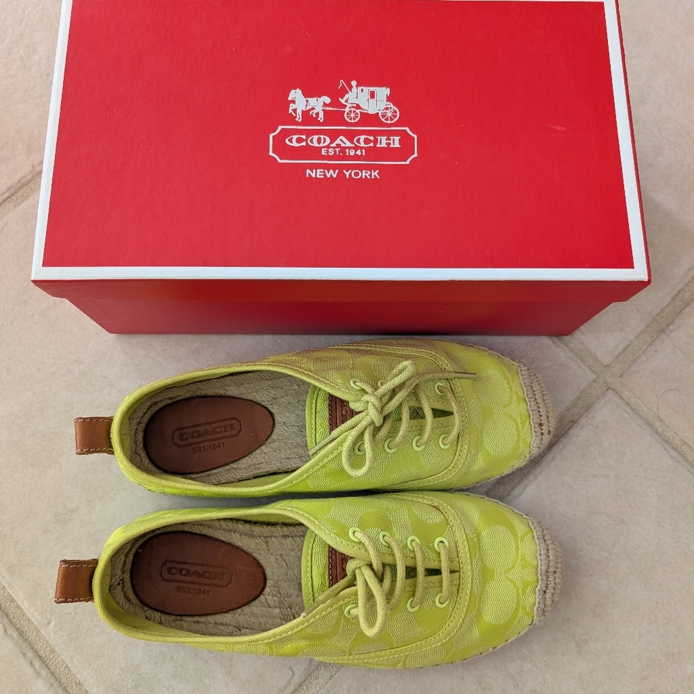 Coach Women's Green Espadrilles